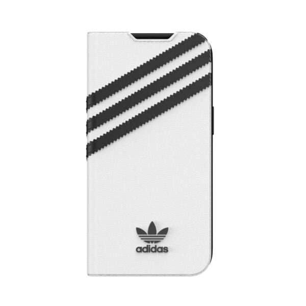 Adidas OR 3-Stripes Booklet Case PU pour Apple iPhone 13 noir-blanc – Image 3