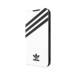 Adidas OR 3-Stripes Booklet Case PU pour Apple iPhone 13 noir-blanc