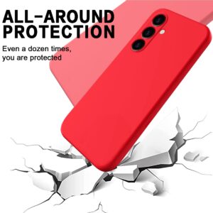 Samsung Galaxy A25 5G (2024) - Housse de protection en silicone, rouge