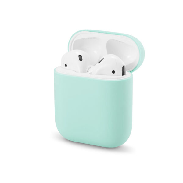 Airpods 1+2. Gen - Silicone Hang Case Mint Green - Image 6