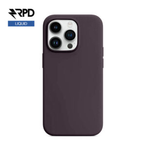 iPhone 14 Pro Max - silicone Elderberry (rouge foncé), Liquid (version Magsafe)