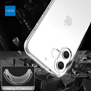 iPhone 16e - X-Level Antislip Clear Case, Transparent