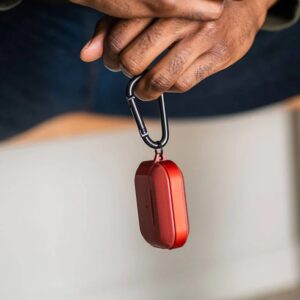 Raptic - Custodia Airpods Pro 1a + 2a generazione Trek Defence rosso