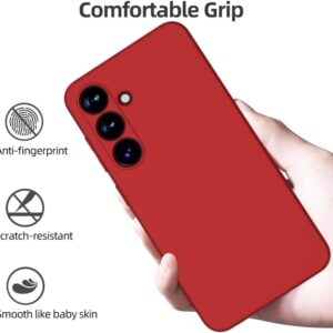 Samsung Galaxy S25 - Fondello sottile X-Level, custodia in silicone rosso