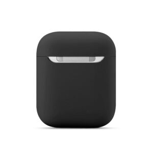 Airpods 1+2. - Silicone Hang Case Black