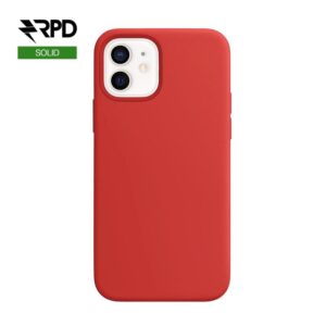 iPhone 12 / 12 Pro - Custodia in silicone rosso, solido