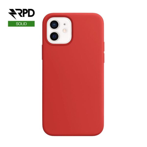 iPhone 12 / 12 Pro - Silicone Case Red, solid