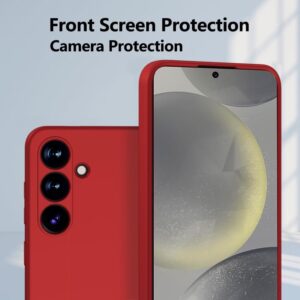 Samsung Galaxy S25 - Fondello sottile X-Level, custodia in silicone rosso