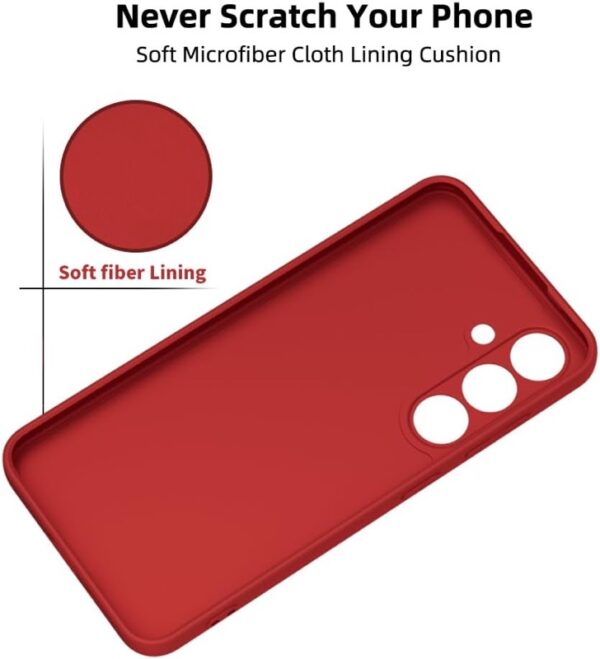 Samsung Galaxy A56 5G - X-Level Thin Backcase, Silikon Hülle in Rot für optimalen Schutz und schlankes Design – Bild 5