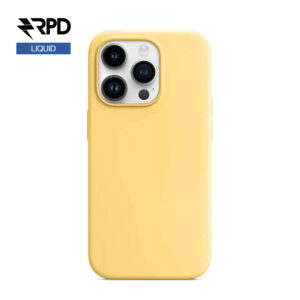 iPhone 14 Pro Max - silicone Sunglow (jaune foncé), Liquid (version Magsafe)