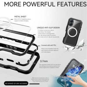 Apple iPhone 16 - Redpepper IP68 Dot Series Étui étanche pour l'extérieur avec fonction MagSafe, noir
