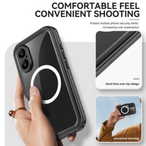 Apple iPhone 16 - Redpepper IP68 Dot Series Étui étanche pour l'extérieur avec fonction MagSafe, noir