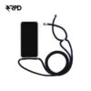 iPhone 16e - Handykette / Necklace – Transparent mit praktischem schwarzem Band