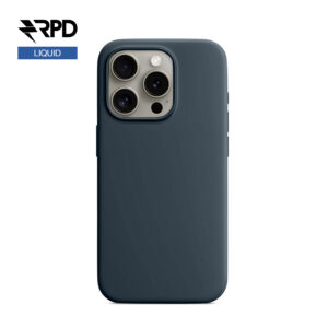iPhone 15 Pro - Étui en silicone Storm Blue, Liquid (version Magsafe)