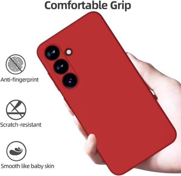 Samsung Galaxy A56 5G - X-Level Thin Backcase, Silikon Hülle in Rot für optimalen Schutz und schlankes Design – Bild 7