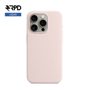 iPhone 15 Pro - Étui en silicone rose clair, liquide (version Magsafe)